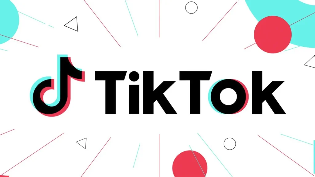 banner com a logo do tiktok com splash ao seu redor